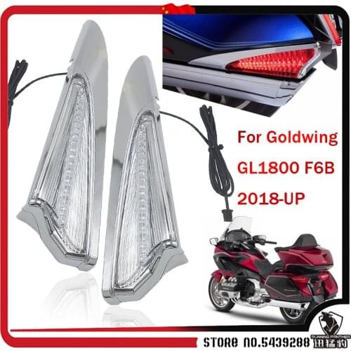 For Honda Goldwing GL1800 GL 1800 F6B 2018 2019 2020 2021 Motorbike Saddlebag Accent Swoop LED Light Turn Signal Case NEW