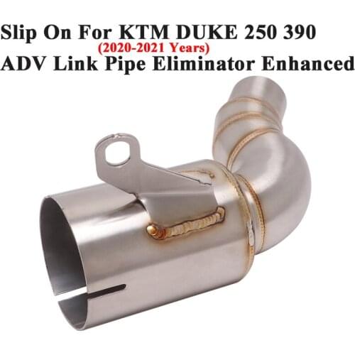 For KTM390 KTM250 DUKE 390 Adventure 2020 2021 Motorcycle Exhaust Escape Connect Link Pipe Delete Catalyst Eliminator Enhanced