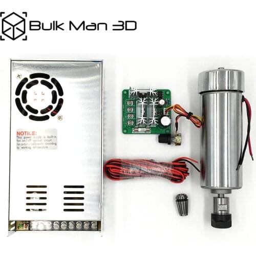 400W CNC 12V- 48V DC Air - Cooled Spindle Motor with PWM Speed Controller for WorkBee OX CNC Router Machine