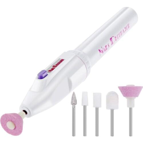 5 In 1 Electric Nail Drill Machine Manicure Set Nail Trimming Kit Shaper Pedicure Multifunctional Nail Art Polish Tool