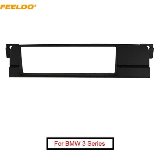 FEELDO Car One Din CD DVD Stereo Radio Panel Dash Frame Fascia For BMW 3 Series (E46) 2003-2005 Trim Kit