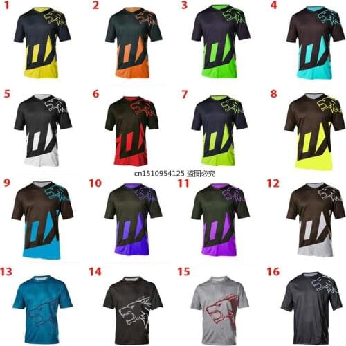 2021 Short Sleeve Men Downhill Jersey Summer Mens DH Racing Jersey MTB Motocross Jersey Short Sleeve Maillot Ciclismo hombre