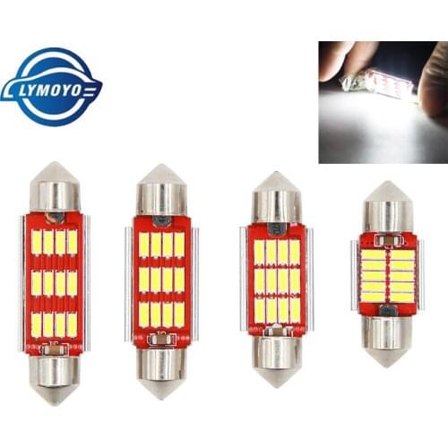 10pcs Festoon C5W CANBUS 31/36/39/41mm no ERROR FREE 4014 12LED 10Smd Interior Dome Light White/Ice Blue LED reading Bulb 12v