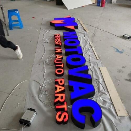 Factory Outlet Outdoor acrylic face LED light letters, acrylic LED signs for store advertising signages logos