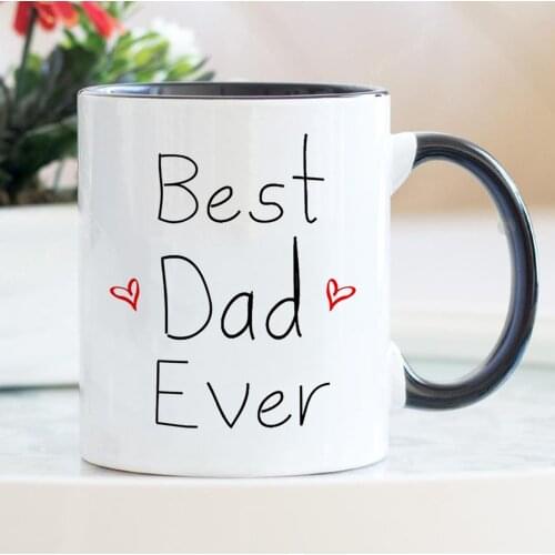 Best Dad Ever Mugs Papa Gift 11oz Ceramic Father Birthday Travel Tea Mug and Cup