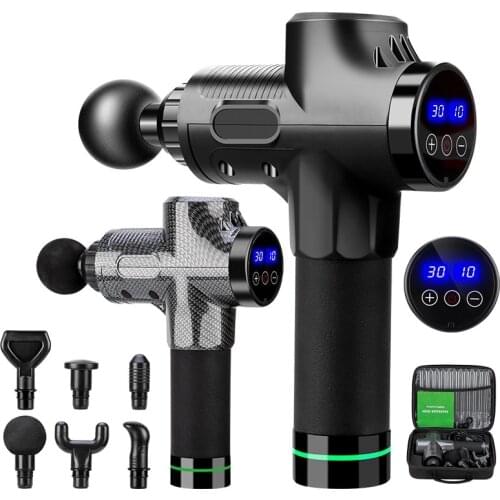 High frequency display massage gun deep muscle massager muscle relaxation electric massager slimming relief