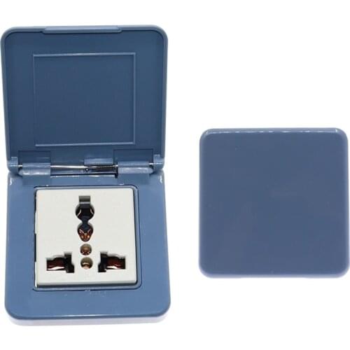 Multi-function AC Universal Adapter Waterproof Socket Outlet With Waterproof Cover Outdoor Indoor Dustproof Industrial Socket