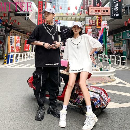 Summer New Wing Necklace Ins Loose Round Neck Short Sleeve spice girl harajuku woman tshirts oversized fashion tops korea