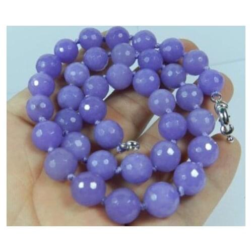 New 10mm Faceted Alexandrite Jewelry Necklace Stone Ornaments Necklace Women Girls Gifts 18inch Jewelry Making Design Wholesale