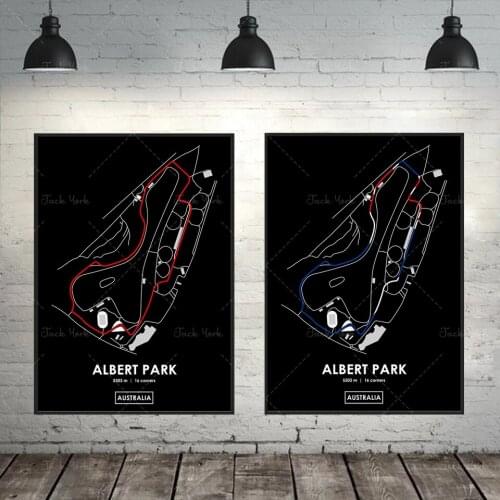 Albert Park - Australia Track Map Poster
