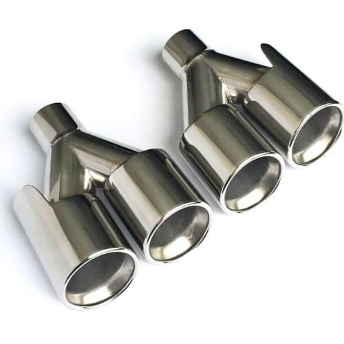 Suitable For 1234 Bmw Series Modified Tailpipe m Standard Titanium Black 1 Outlet 2 Exhaust Pipe Tail Nozzle 304 Stainless Steel