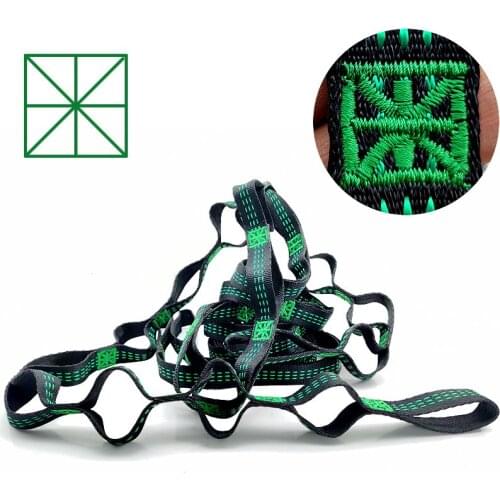 Hammock Strap Webbing Climbing Rope Portable Hanging Tree Rope Straps High Load-Bearing 1000KG