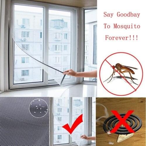 White Color Window Screen Mesh Net Insect Fly Bug Mosquito Moth Door Netting Removable Curtain Mesh Net Cover