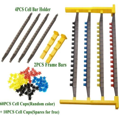 1SET Queen Rearing System Plastic Beehive Frame Bees Cell And Bar Holder Beekeeping Cultivating Tools Bee Tools Supplies