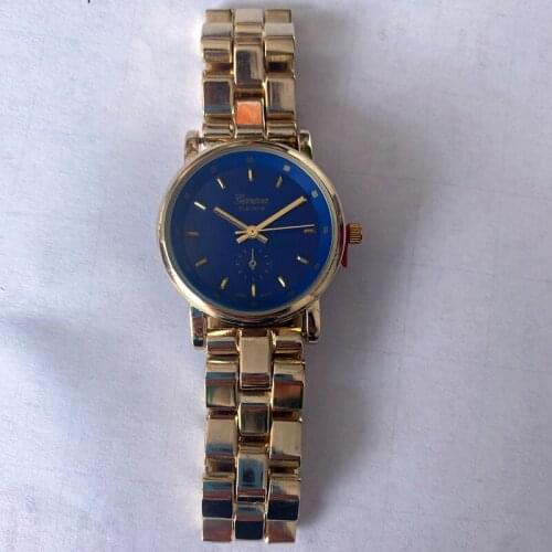 Top Style Fashion Analog Quartz WristWatch Silver Clock Elegant Metal Women Watch