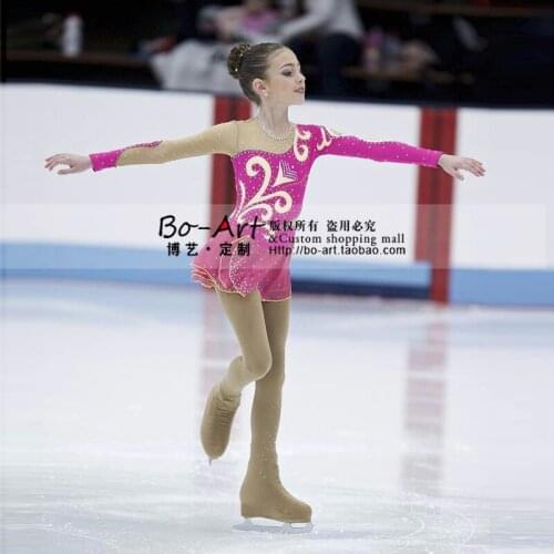 Custom Adult Ice Skating Dresses Graceful New Brand Figure Skating Dresses For Competition DR4149