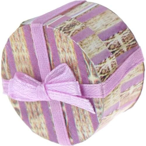 1: 12 Dollhouse Mini Furniture Accessories Scene Model] Mini Bow Gift Box