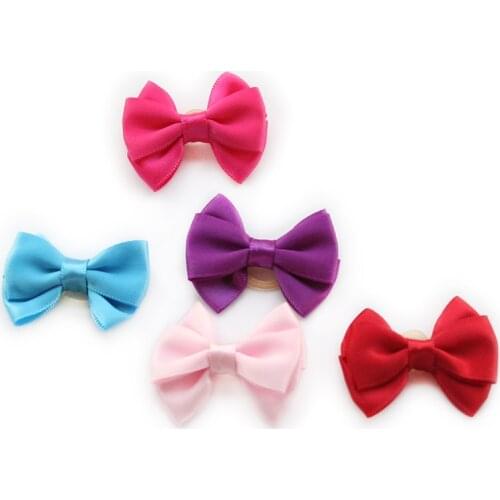 Armi store Handma Simple Solid Color Dog Bow Long Hair Puppy Flower Bows For Dogs 6029024 Pet Grooming Accessories Wholesale