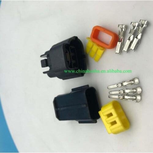 Free shipping 3 Pin 174359-2 174357-2 Female Male Way Waterproof Wire Connector Plug Car Auto Sealed Car Truck Connectors