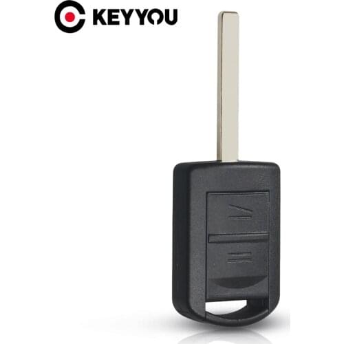 KEYYOU 2 Button Uncut Blade Remote Car Key Shell for Vauxhall Opel Corsa Agila Meriva Combo Car Key Case
