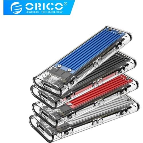 ORICO M2 NVME SSD Case, M.2 NGFF SATA case, Hard Drive Case for M Key/ M+B Key SSD 10Gbps Enclosure M.2 NVME PCIE /SATA M2 Box