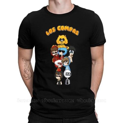 Compadretes Mikecrack Minecra Games New Arrival T-Shirt Los Compas Design Crewneck Cotton O NECK Short Sleeved Adult Shirt