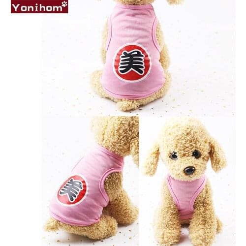 T Shirt Dog Vest Clothes Chihuahua Hundeshirt Clothing for Dogs Spring Summer Cartoon Cheap Dog Clothes Pet Clothes Summer Vest