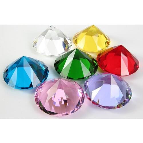 10/20pcs 25mm Multicolor Faux Acrylic Crystal Diamond Rhinestones For DIY Party Birthday Wedding Table Vase Filler Decoration