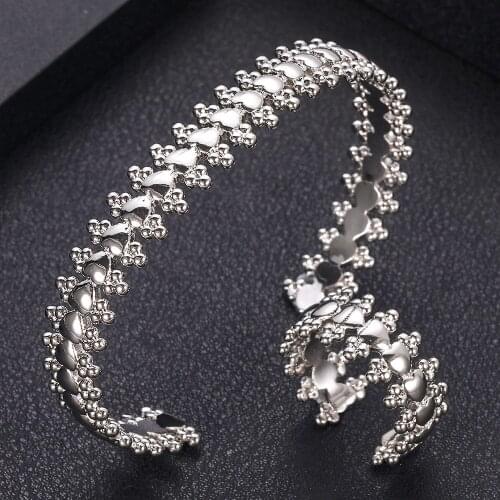 Jankelly luxury Unique African Bracelet Bangle Ring Sets For Women Wedding Cubic Zircon Crystal CZ Dubai Bridal Jewelry Sets