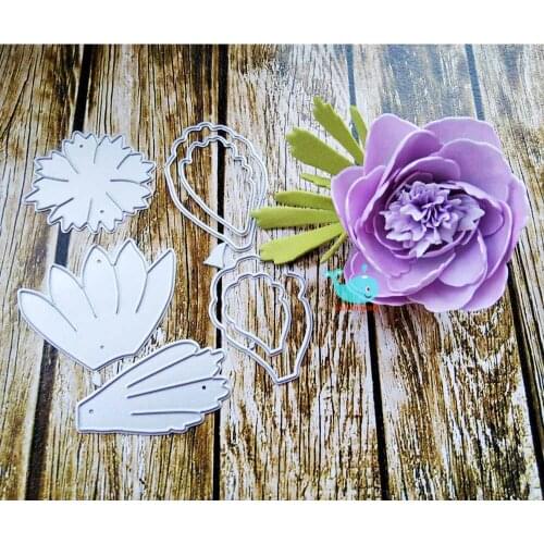 Rose Metal Cutting Dies Scrapbooking Stencil for Album Paper DIY Gift Cards Decoration Embossing Mold Dies New 2019