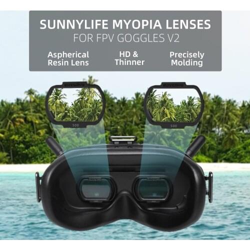 Myopia Glasses Lens Vision Correction Aspherical Traversing Machine Accessories For DJI FPV Glasses V2