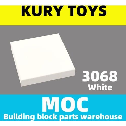 Kury Toys DIY MOC For 3068 Building block parts For Tile 2 x 2 with Groove For Plate