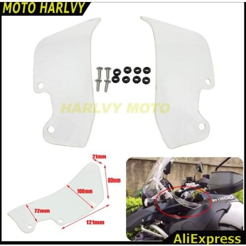 For BMW R1200GS 04-14 Motorcycle Windshield WindScreen Ventilation plate side panels
