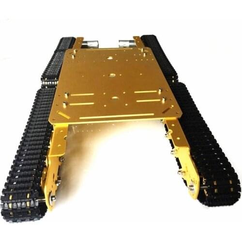 Metal Shock Absorber 4WD Tank Car Chassis TS600 Aluminum Alloy Tank Car Chassis/Experiment Platform,Servos,Con