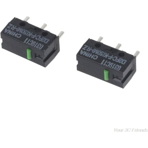 2Pcs Original Mouse Micro Switch D2FC-F-K(50M)-RZ Green Dot 50 Millions click lifetime for razer J13 21 Dropshipping
