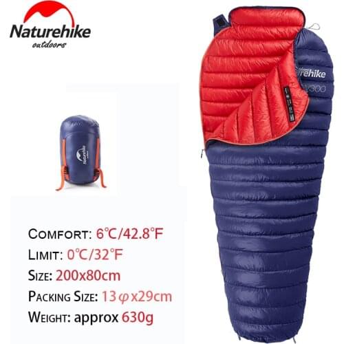 NH Naturehike Outdoors Ultralight Backpacking Sleeping Bag Comfortable Water resistant winter autumn Hiking Camping equipment