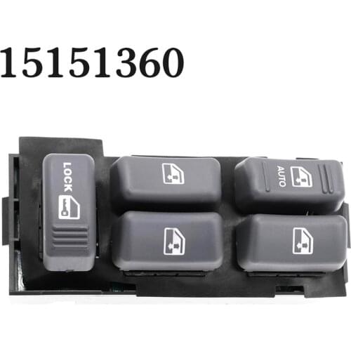 Master Power Window Switch Front Left 15151360 19244658 For GMC Chevrolet Blazer Cadillac Truck 1995-2005 GMC Escalade Jimmy