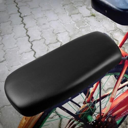 Bicycle Rear Seat Cushion Soft Durable Thickned Seat Cover Suitable for Adults Children Strong Support Leather Seat