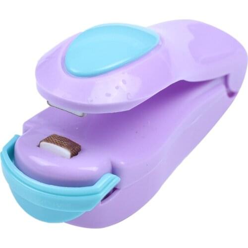 Portable Mini Heat Sealing Machine Impulse Sealer Seal Packing Plastic Bag TOP Purple