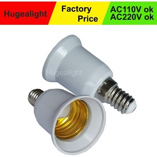 30pcs/lot E14 to E27 Lamp Holder Converter 220V Light Bulb Adapter Conversion Fireproof Socket Base Converter
