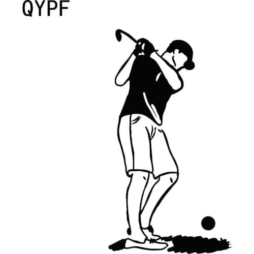QYPF 10*18.2CM Golf Sport Decor Car Modelling Sticker Vinyl Extreme Movement Accessories C16-1517
