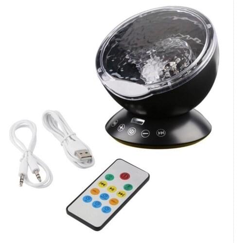 Ocean Wave Starry Sky Aurora LED Night Light Projector Luminaria Novelty Lamp USB Lamp Nightlight Illusion For Baby Children