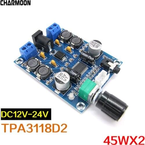 TPA3118D2 Digital Amplifier Board Amplificador Dual Channel Audio Amplifier Board 45W*2 For 4 - 8ohm Speaker Amp DIY