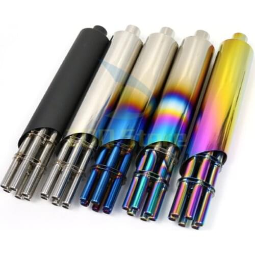 32.5mm Universal Motorcycle Muffler Exfoliate Gatling Gun Exhaust Pipe Escape Moto For YZF R15 Street Bike ATV Scooter Dirt Bike