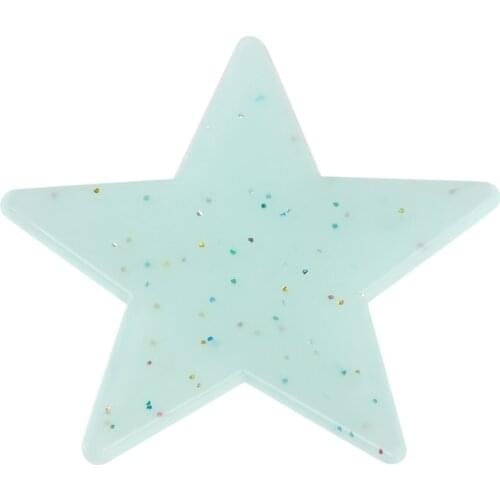 100pcs 3D 3cm Blue Stars Energy Storage Fluorescent Glow In The Dark Luminous on Wall Stickers for Kids Room Living Room Decal