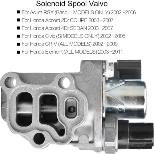 15810-RAA-003 Solenoid Spool Valve for Honda Accord Civic CR-V Element for Acura RSX Solenoid Valve