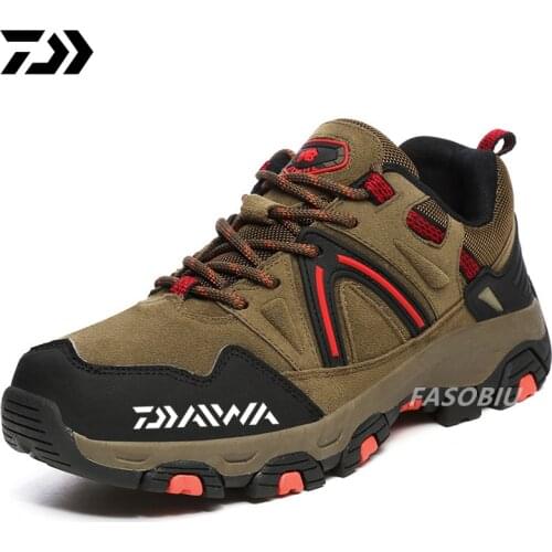 2021 Men Outdoor Hiking Shoes Waterproof Breathable Hunting Trekking Shoes Sport Climbing Sneakers Daiwa Fishing Shoes