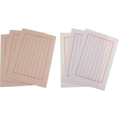 40 Sheets Traditional Chinese Calligraphy Kanji Small Script Loose Rice Paper Ripe Xuan Paper - Vertical Line - 280 x 190mm