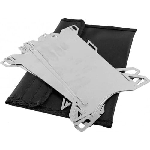 40%HOT Stainless Steel Folding Wood Stove Camping Burner Cook Picnic Burning Furnace