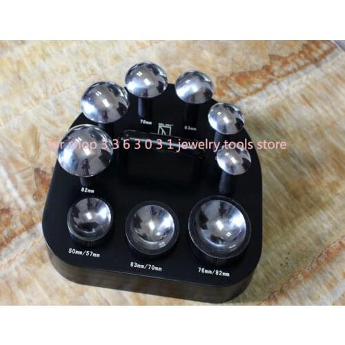 9pcs Jewelry Punch Set Pcnches Forming Metal Plate Shape Dapping Set for Jewelry Tools